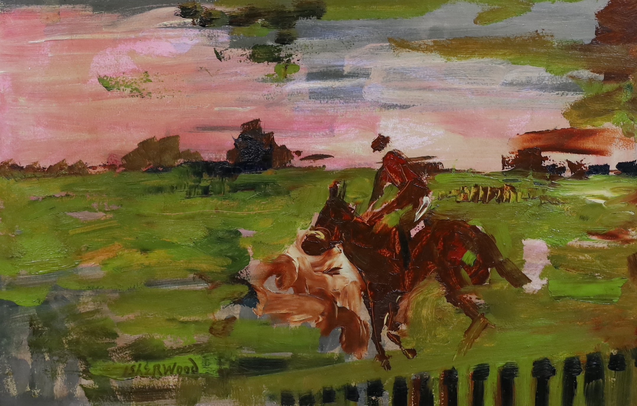 James Lawrence Isherwood (British, 1917-1989), 'Red Rum', oil on board, 39 x 59cm